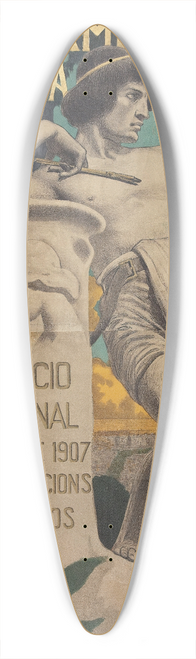 Joan Llimona - V Exposicio Internacional Dart. Abril De 1907 39.3 inch art pintail longboard deck