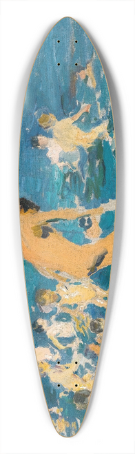 Joaqun Sorolla - Study For Sad Inheritance 39.3 inch art pintail longboard deck