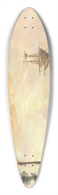Johan Barthold Jongkind - La Seine Prs De Rouen 39.3 inch art pintail longboard deck