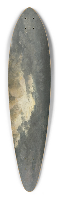 Johan Christian Dahl - Cloud Study over the Elbe with Poplars 39.3 inch art pintail longboard deck