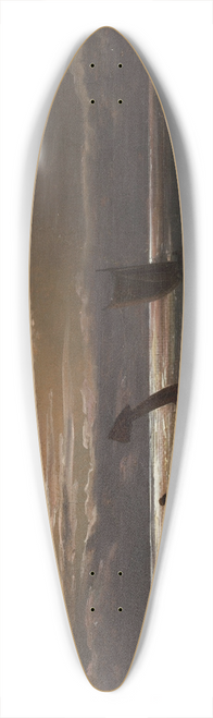 Johan Christian Dahl - Mother and Child by the Sea 39.3 inch art pintail longboard deck