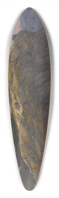 Johan Christian Dahl - Stugunset at Filefjell 39.3 inch art pintail longboard deck
