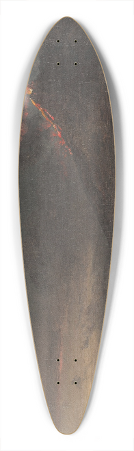 Johan Christian Dahl - Utsikt mot Vesuvuis frn Quisisana 39.3 inch art pintail longboard deck