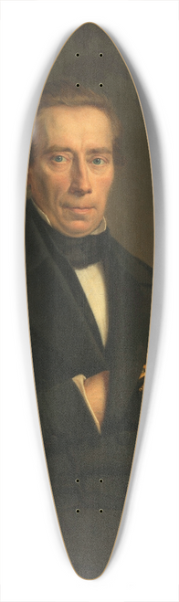 Johan Heinrich Neuman - Portrait of Johan Rudolf Thorbecke, Minister of State and Minister of the Interior 39.3 inch art pintail longboard deck