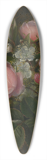 Johan Laurentz Jensen - Roser og blomstrende Myrther 39.3 inch art pintail longboard deck