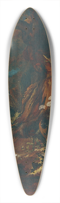 Johann Adalbert Angermayer - Landschaft mit Reptilien und Insekten 39.3 inch art pintail longboard deck