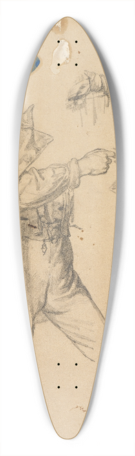 Johann Baptist Kirner - Studies of a Baden irregular  dog study 39.3 inch art pintail longboard deck