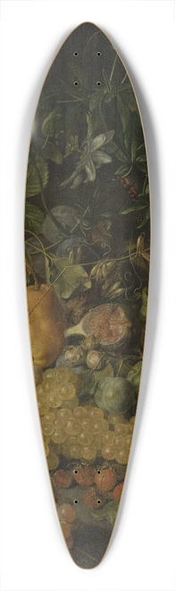 Johann Daniel Bager - Still Life with Fruits 39.3 inch art pintail longboard deck