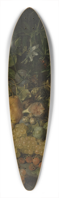 Johann Daniel Bager - Still Life with Fruits 39.3 inch art pintail longboard deck