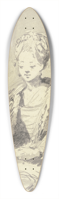 Johann Emanuel Goebel - Dame, auf einem Stuhl sitzend 39.3 inch art pintail longboard deck