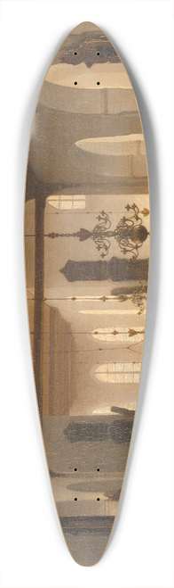 Johannes Bosboom - A Service in the Geertekerk, Utrecht 39.3 inch art pintail longboard deck