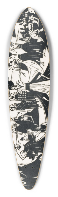 Johannes Frederik Engelbert ten Klooster - Djokja 39.3 inch art pintail longboard deck