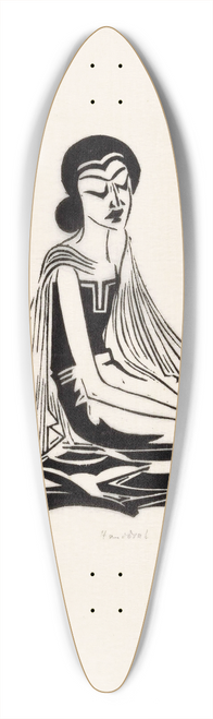 Johannes Frederik Engelbert ten Klooster - Voorspel gamelan 39.3 inch art pintail longboard deck
