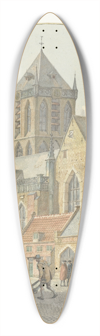 Johannes Huibert Prins - De St.-Jacobskerk te Utrecht 39.3 inch art pintail longboard deck