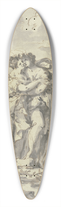 Johannes Zick - The Entombment of Christ 39.3 inch art pintail longboard deck