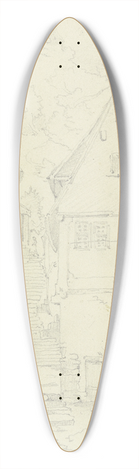 Johann Friedrich Hoff - Freudenberg am Main 39.3 inch art pintail longboard deck