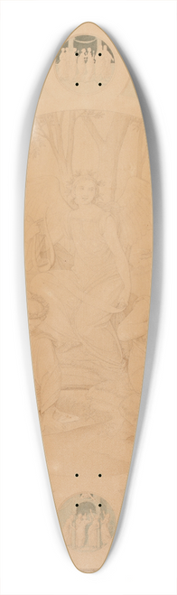 Johann Friedrich Overbeck - Allegorie der Knste, und vier Medaillons mit den klugen und trichten Jungfrauen 39.3 inch art pintail longboard deck