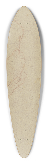 Johann Friedrich Overbeck - bereinandergelegte Beine eines Kleinkindes, in Untersicht 39.3 inch art pintail longboard deck