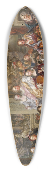 Johann Georg Platzer - Concert in the palace 39.3 inch art pintail longboard deck