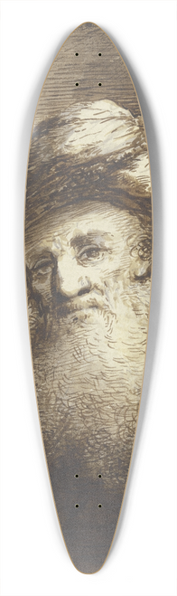 Johann Georg Trautmann - Brtiger Mann mit einem Turban 39.3 inch art pintail longboard deck