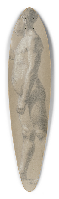 Johann Heinrich Hasselhorst - Knabenakt nach links, kauernder Kinderakt 39.3 inch art pintail longboard deck