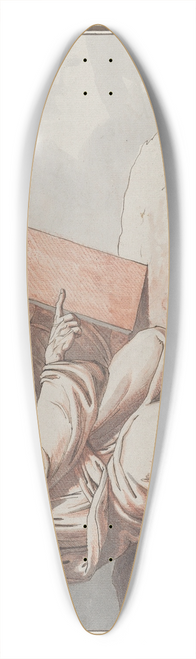 Johann Heinrich Lips - A Prophet Seated on a Rock 39.3 inch art pintail longboard deck