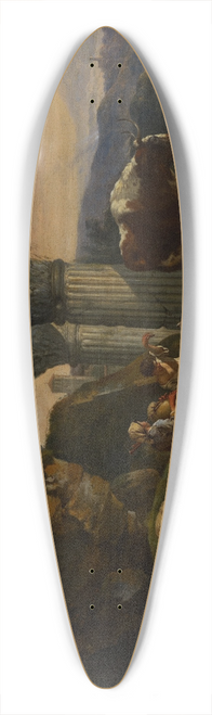 Johann Heinrich Roos - Roman Landscape with Cattle and Shepherds 39.3 inch art pintail longboard deck