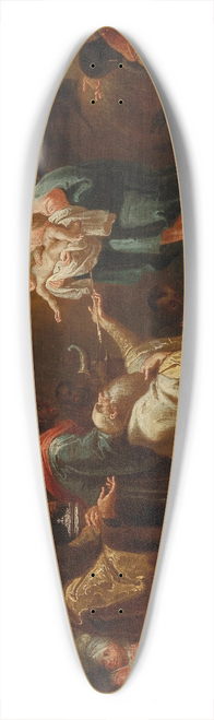 Johann Josef Karl Henrici - Adoration Of The Kings 39.3 inch art pintail longboard deck