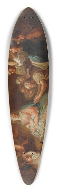 Johann Josef Karl Henrici - The Adoration Of The Shepherds 39.3 inch art pintail longboard deck