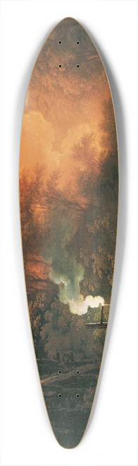 Johann Josef Schindler - Das Ende des Stuwerschen Feuerwerkes am 7. Mai 1833 39.3 inch art pintail longboard deck