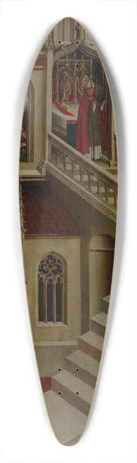 Johann Koerbecke - Presentation of the Virgin Mary in the Temple  Altar Panel from Marienfeld 39.3 inch art pintail longboard deck