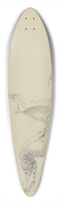 Johann Ludwig Ernst Morgenstern - Junger Maler auf einem Bauernstuhl 39.3 inch art pintail longboard deck
