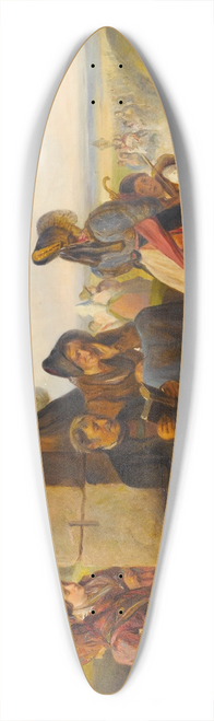 Johann Matthias Ranftl - A Corpus Christi procession 39.3 inch art pintail longboard deck