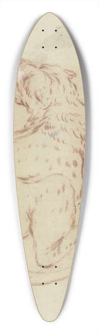 Johann Melchior Roos - A panthers back 39.3 inch art pintail longboard deck