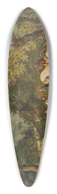 Johann Nepomuk Hchle - Rudolf von Habsburg und der Priester 39.3 inch art pintail longboard deck