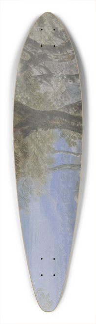JOHANN NIKOLAUS GASSNER - Sommerlandschaft mit Durchblick durch einen Buchenwald 39.3 inch art pintail longboard deck