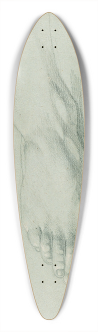 Johann Peter Krafft - Fustudie zu Arindal und Daura 39.3 inch art pintail longboard deck