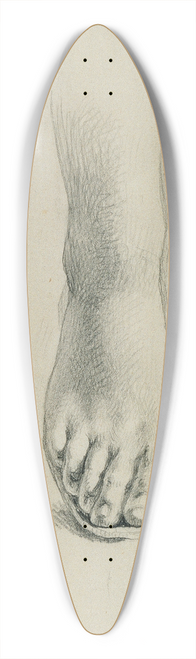 Johann Peter Krafft - Fustudie zu Arindal und Daura 39.3 inch art pintail longboard deck