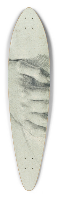 Johann Peter Krafft - Handstudie zu Arindal und Daura 39.3 inch art pintail longboard deck