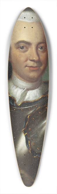 Johann Salomon Wahl - Portrt af en ung mand med kyrads og rd kbe foret med hermelin 39.3 inch art pintail longboard deck