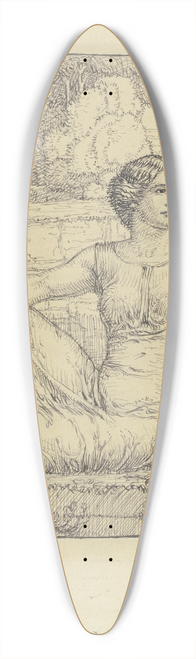 Johann Vincenz Cissarz - Allegorie des Abends (Vesper) 39.3 inch art pintail longboard deck