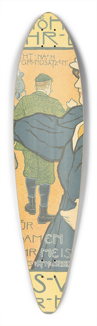 Johann Vincenz Cissarz - Erste Hhenluft Radfahr-bahn 39.3 inch art pintail longboard deck