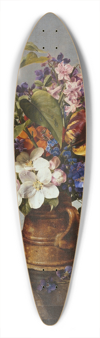 Johann Wilhelm Preyer - Garden bouquet in the jug 39.3 inch art pintail longboard deck
