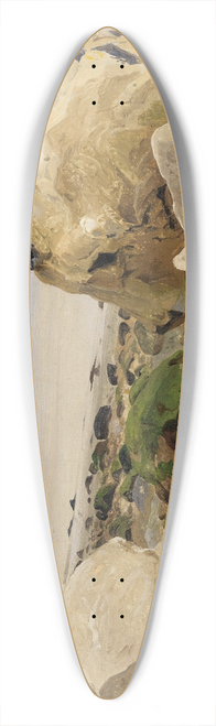 Johann Wilhelm Schirmer - Steiniger Strand 39.3 inch art pintail longboard deck