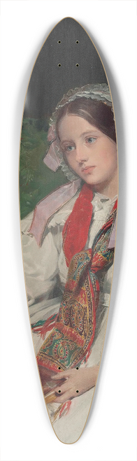 John Bostock - The convalescent 39.3 inch art pintail longboard deck