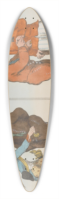 John Cawse - Dutch Policy or the Fruits of the Expedition!!! 39.3 inch art pintail longboard deck