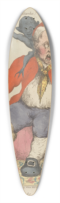 John Cawse - The Compliments of the Season 39.3 inch art pintail longboard deck
