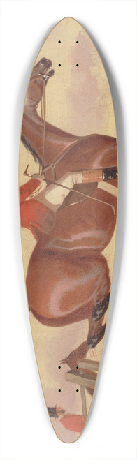John Dalby - Foxhunting- Clearing a Bank 39.3 inch art pintail longboard deck
