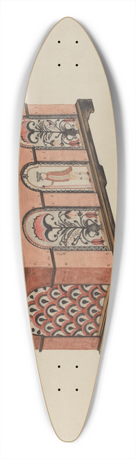 John Dieterich - Pa. German Dower Chest 39.3 inch art pintail longboard deck