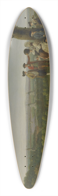 John Feary - One Tree Hill, Greenwich, with London in the Distance 39.3 inch art pintail longboard deck